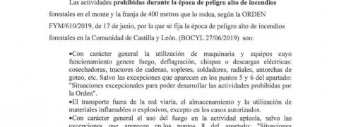 Bando Peligro de incendios