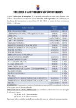 Talleres y Actividades Socioculturales